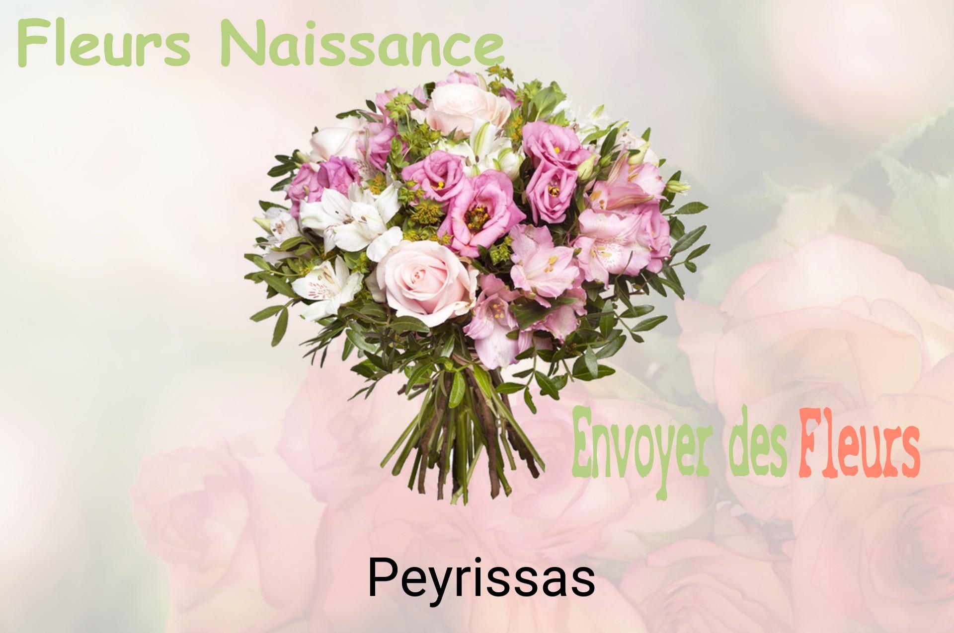 Bouquet de fleurs de naissance livré à Peyrissas